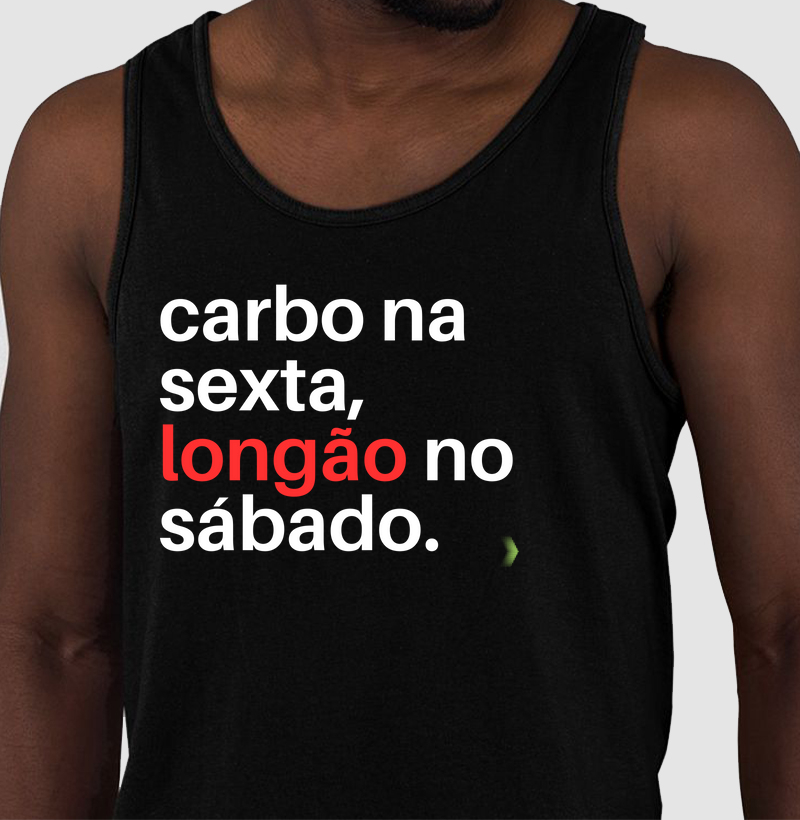 Carbo na sexta, longão no sábado