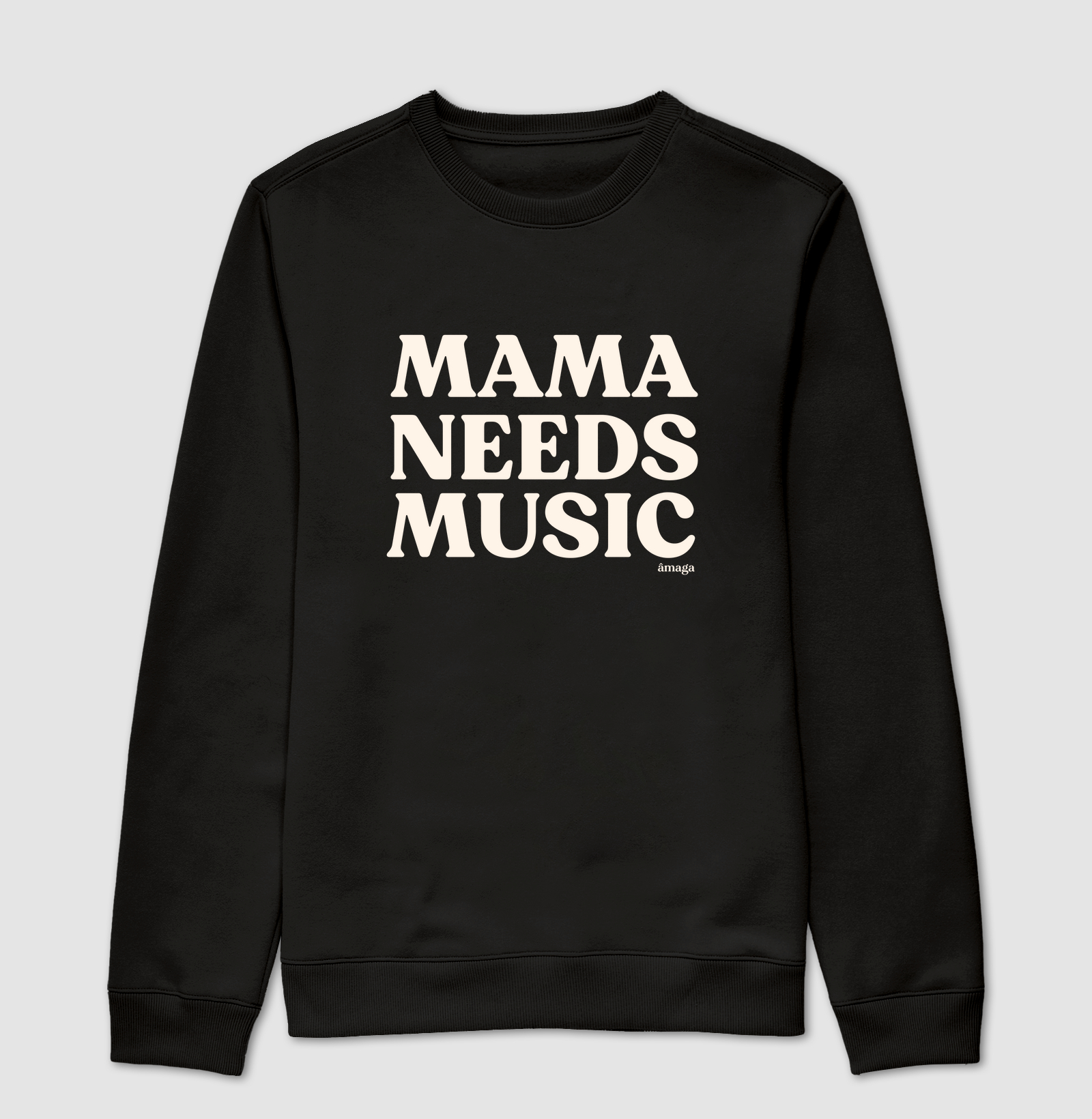 Mama needs music [Moletom Sueter Slim]