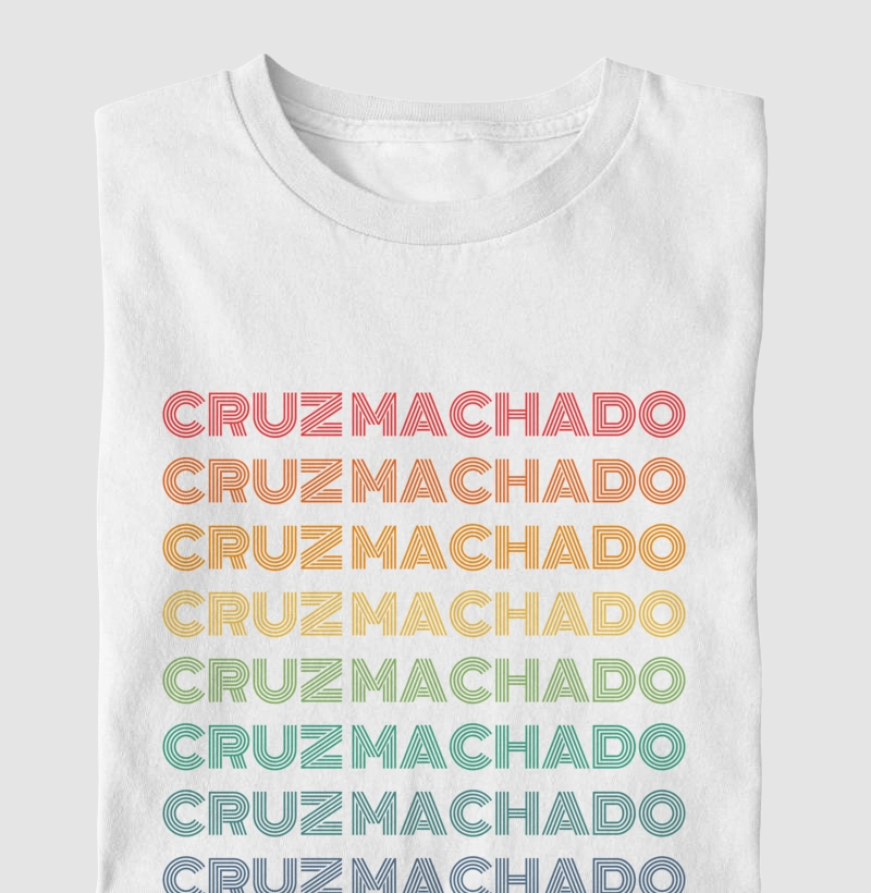 Cruz Machado Letreiro Retrô