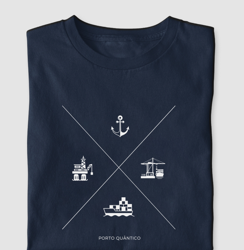 Camiseta Unissex 100% Algodão - Forças do Mar 