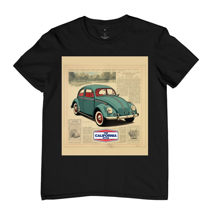 Camiseta Fusca Capa de Jornal