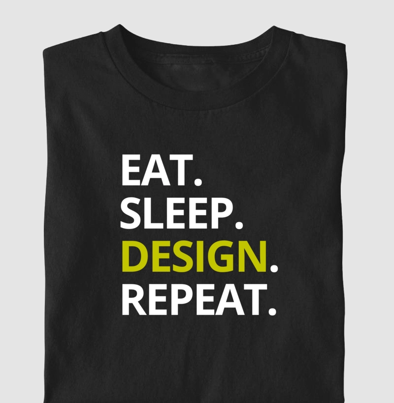 Camiseta 'Design, Repeat.'