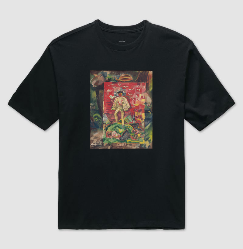 Symbolic figure of a man in a folk costume