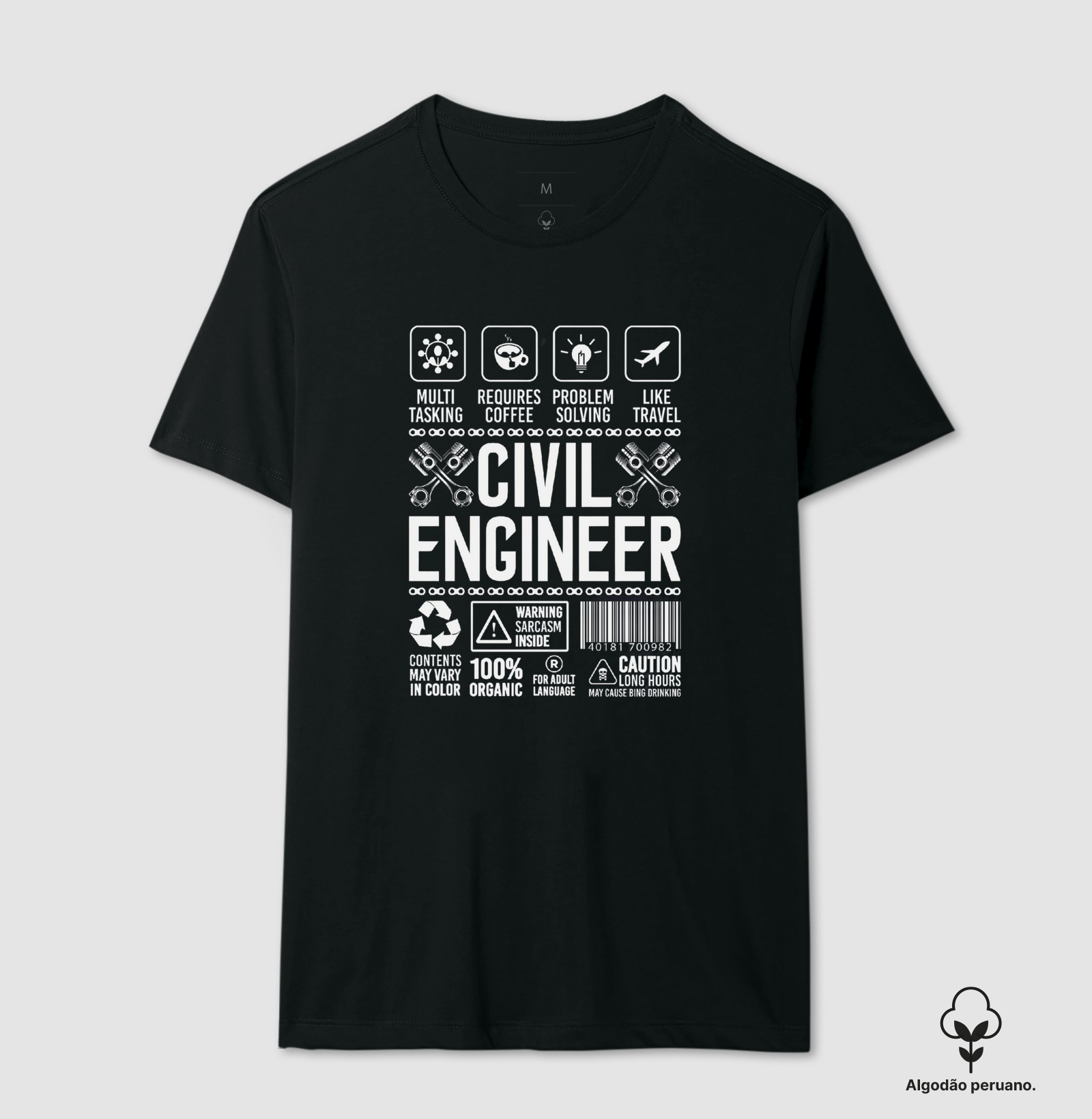 Camiseta Engenheiro Civil - Construindo o Futuro