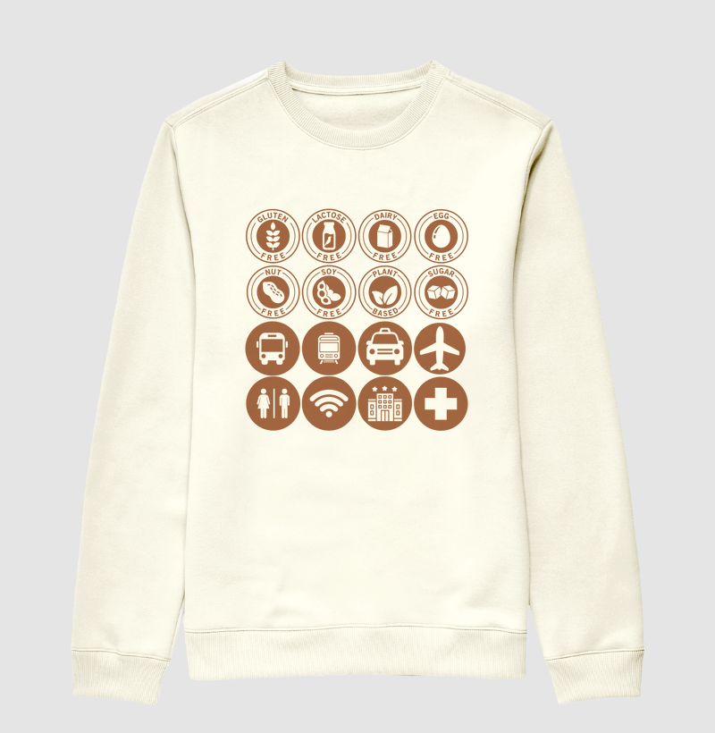 MOLETOM SUÉTER SOU ALÉRGICO VIAJANTE