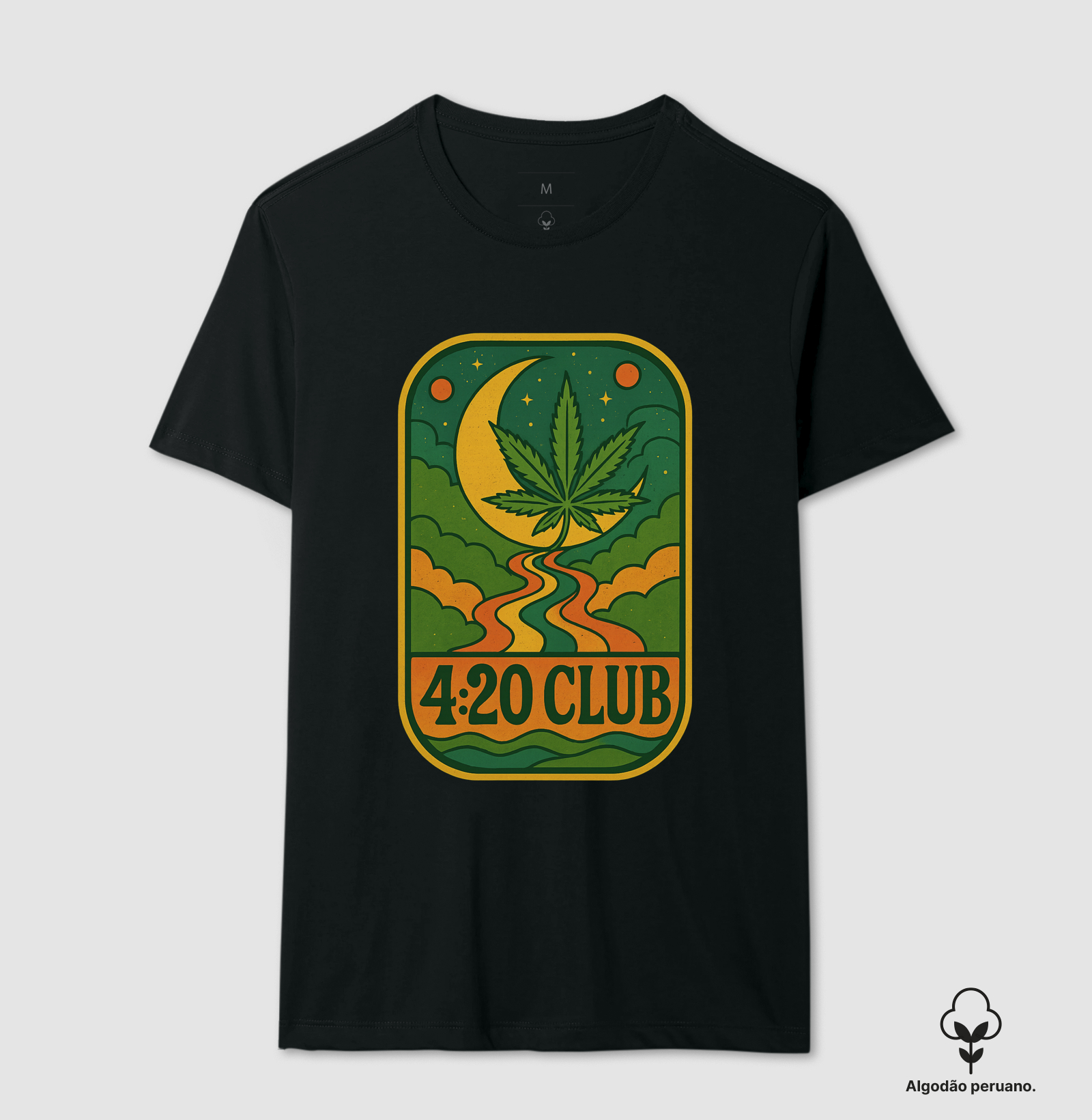 Camiseta algodão peruano - 4:20 Club River