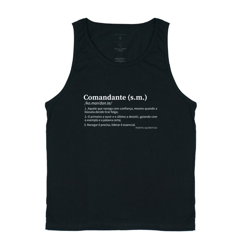 Regata Unissex 100% Algodão – Comandante (s.m.)