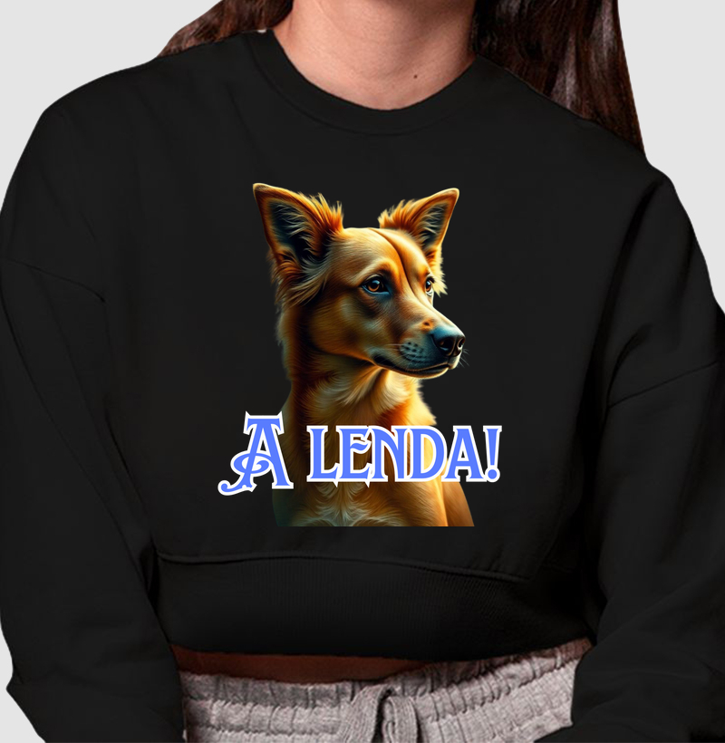 Cropped Moletom A Lenda