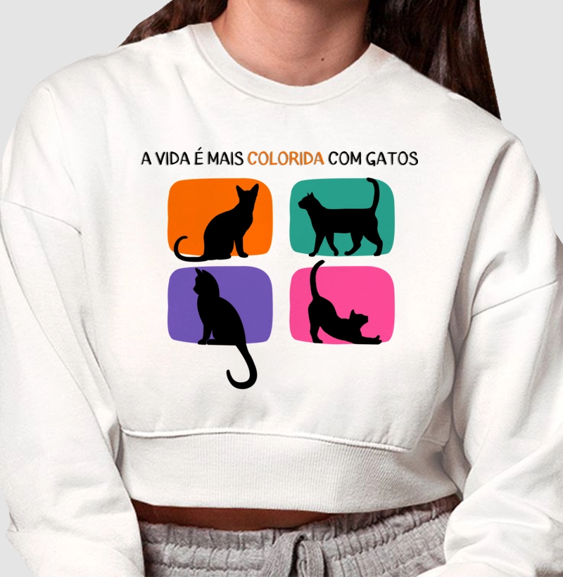 A vida é mais colorida com gatos