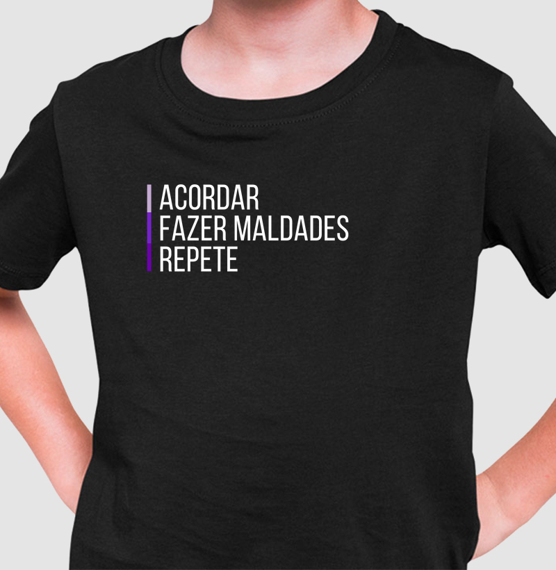 Camiseta Infantil REPETE MALDADES Matutaremos