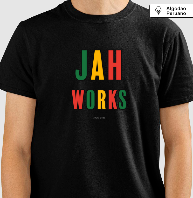 Camiseta Algodão Peruano BR00097 Jah Works