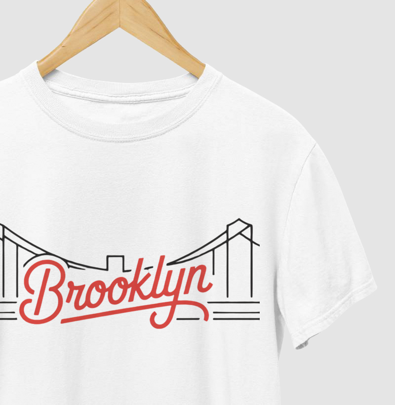 Camiseta "Brooklyn" - Estilo Clássico Urbano