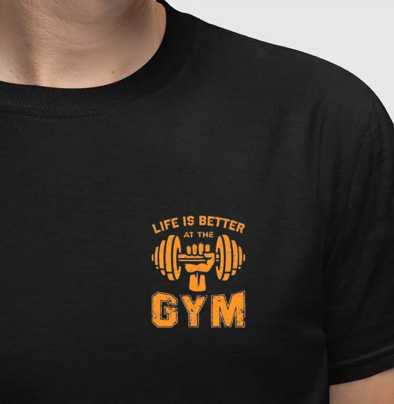 Camiseta Life is better at the GYM