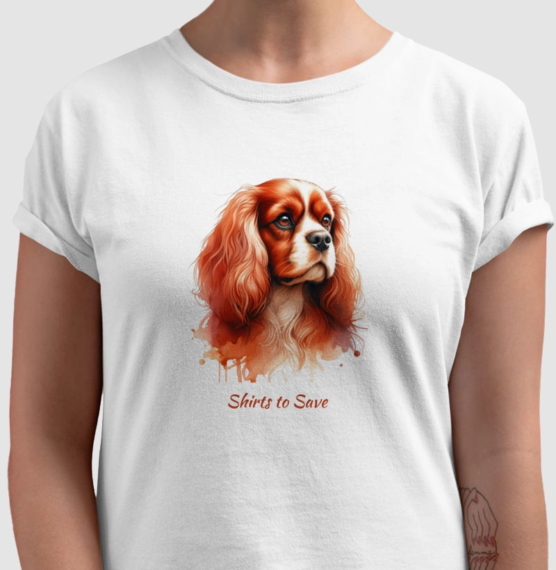 Camiseta Cavalier Aquarela