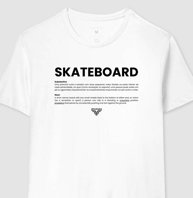 Camiseta Aimobaba Substantivo branca
