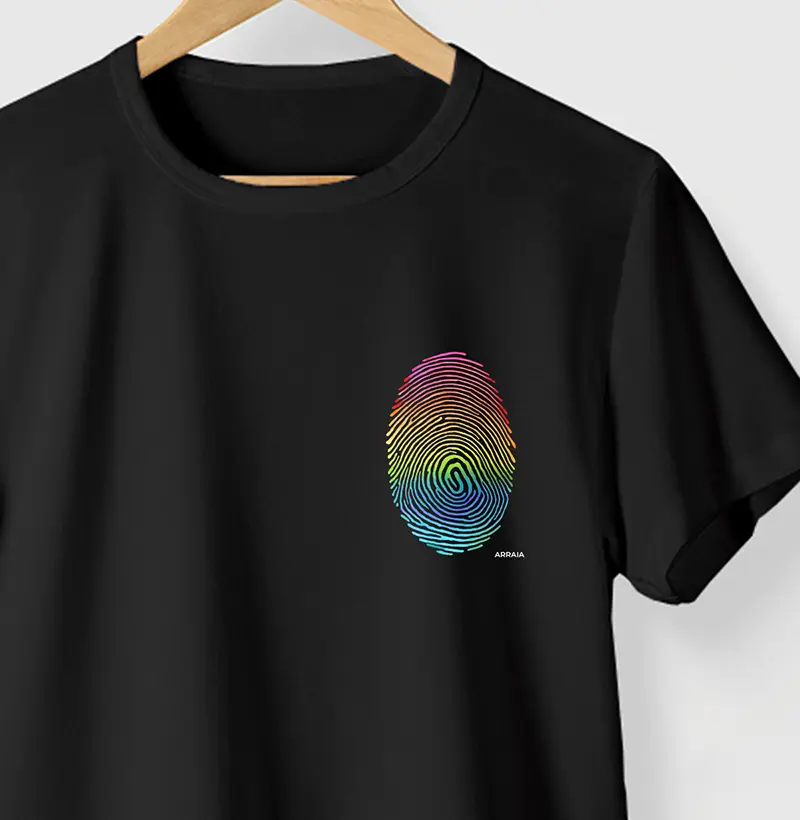 Camiseta DIGITAL COLOR - PRETA - (100% Algodão)