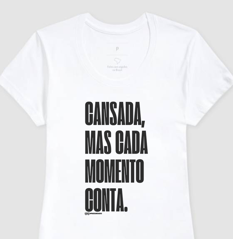 Cansada, mas...