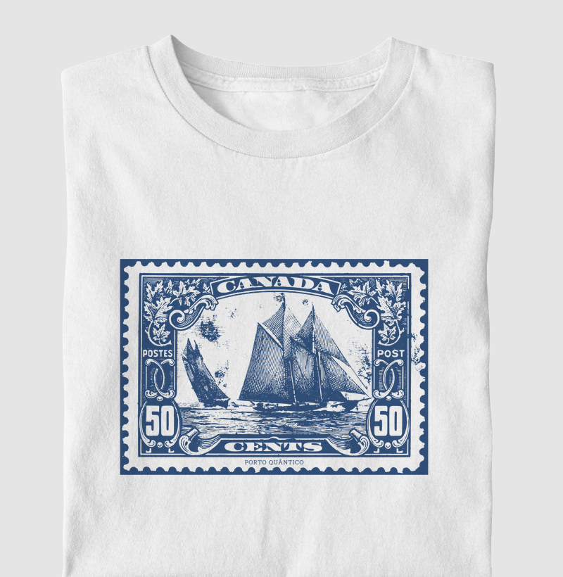 Camiseta Unissex 100% Algodão - Nautical Stamp