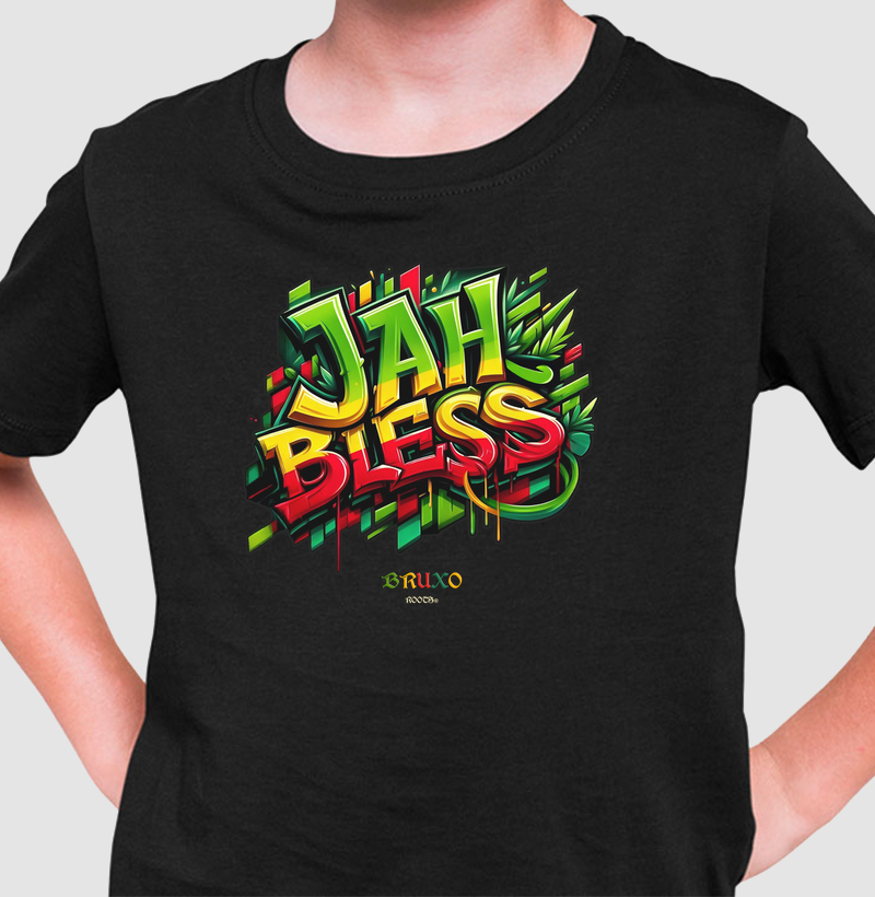 Camiseta Infantil Jah Bless V1