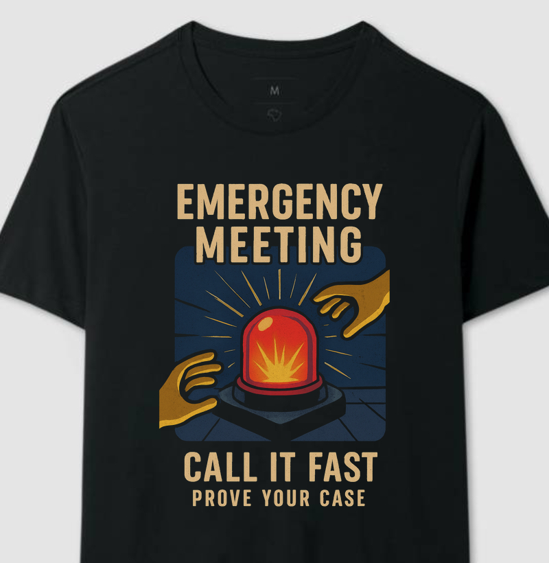 Emergency Meeting Among Us Retro Series