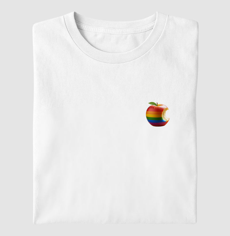 Camiseta maçã mordida Color
