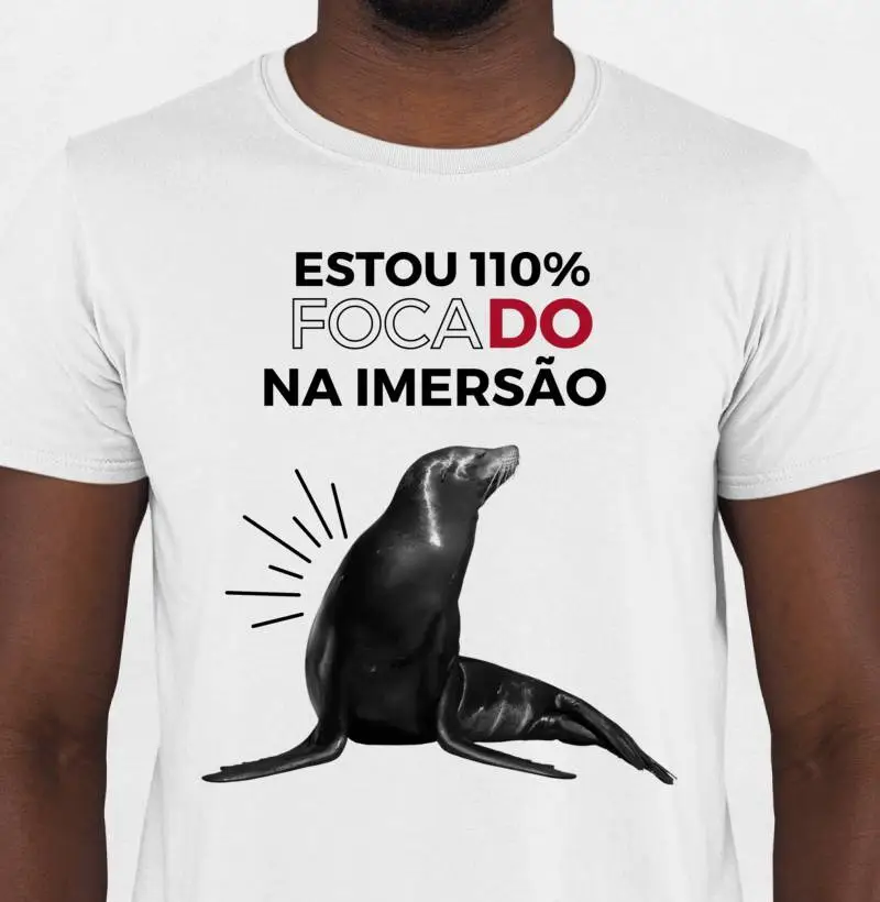 Camiseta Masculina "Focado na Imersão"