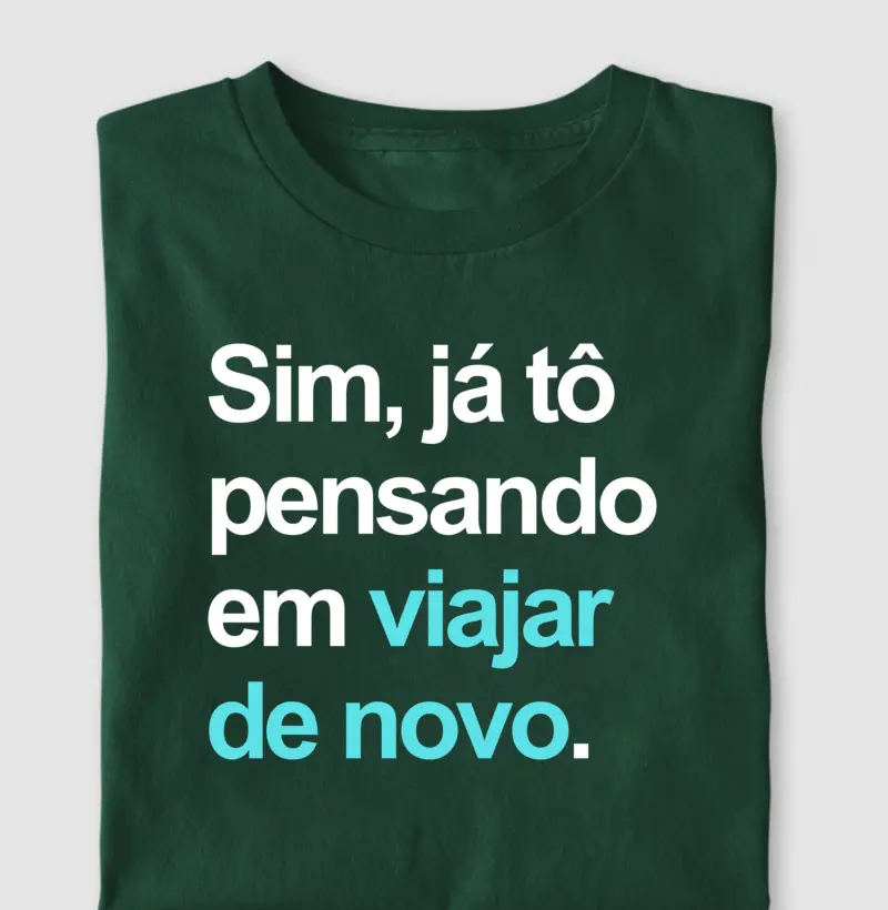 Já tô pensando em viajar de novo