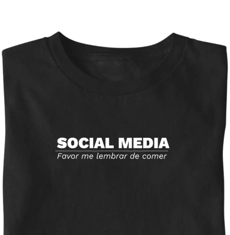 Social media, favor me lembrar de comer