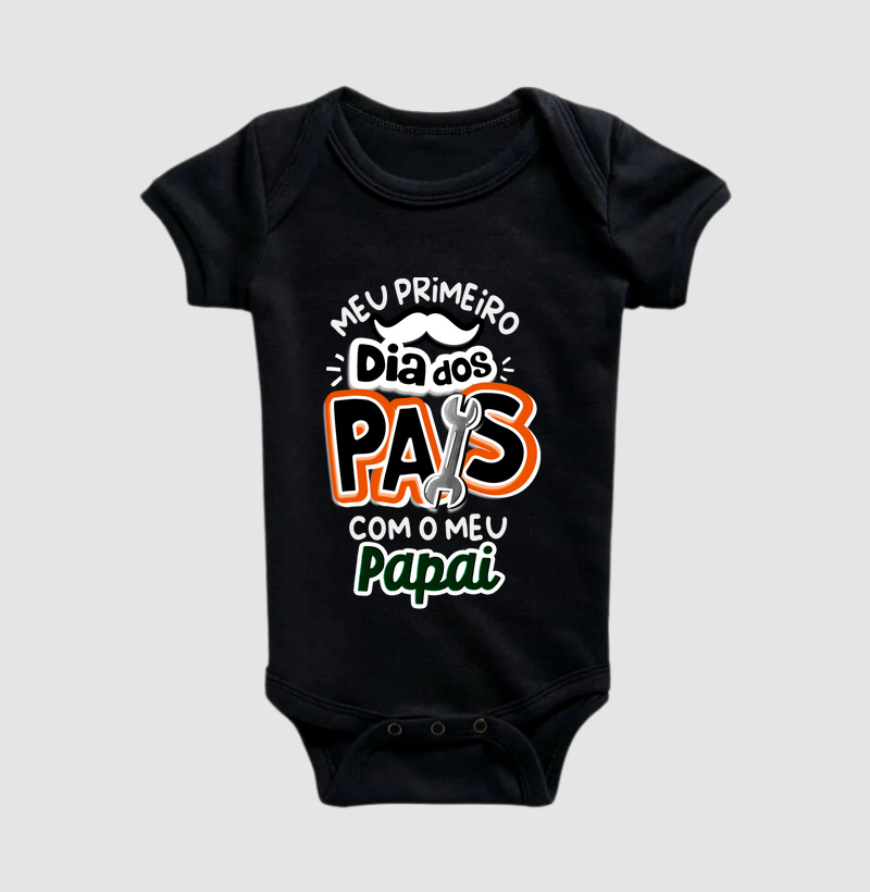 Meu 1º Dia dos Pais com Papai (Unissex - Versão 4)