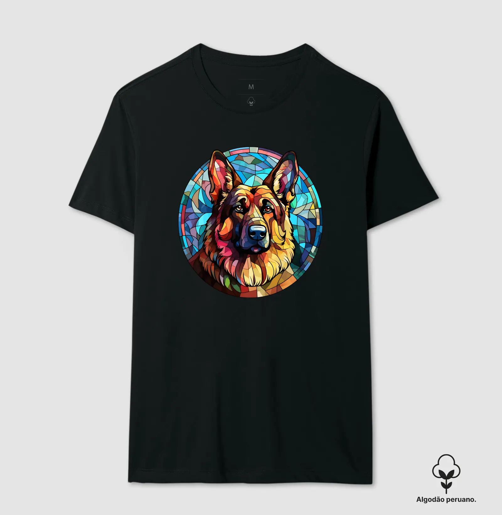 Pastor Alemão Vitral - Produto Premium - Algodão Peruano
