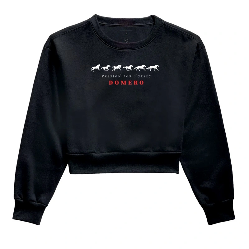 moletom cropped  domero passion for horses