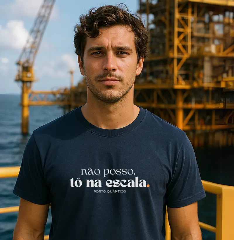Camiseta Unissex 100% Algodão - Não posso, tô na escala