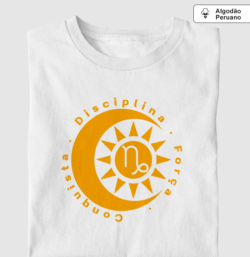 Capricórnio  -Disciplina • Força • Conquista-Algodão peruano