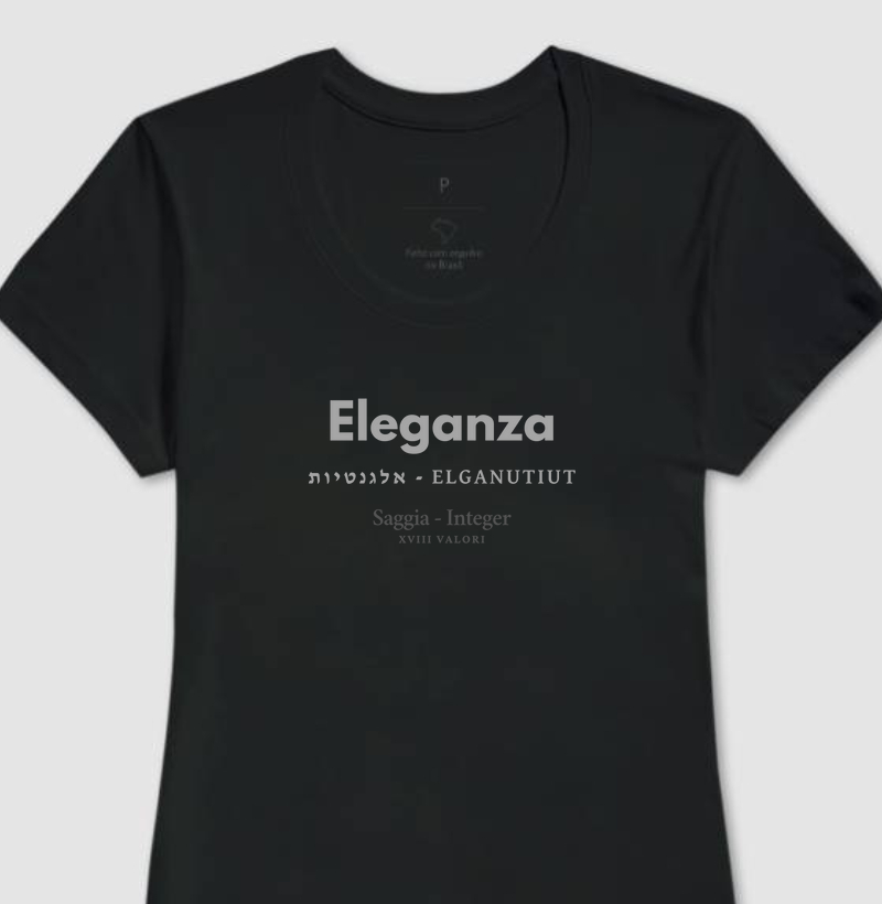 Camiseta XVIII Valori  0304 - Eleganza - Femme