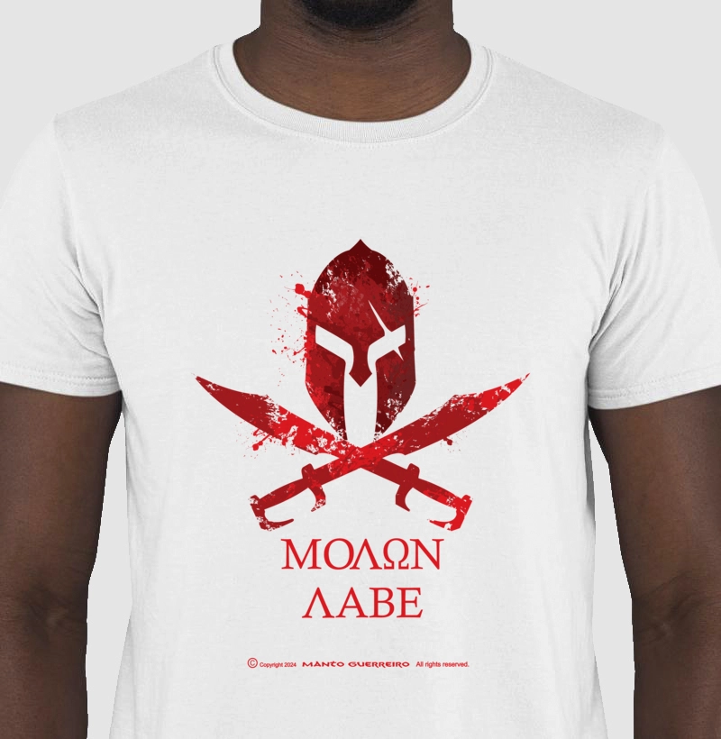 Camisa Molon Labe Branca Masculina