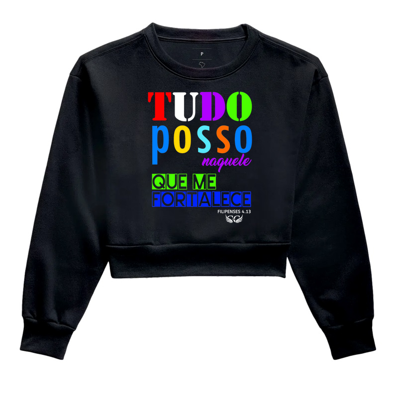 Camiseta Personalizada Tudo posso naquele que me fortalece. Filipenses 4.13