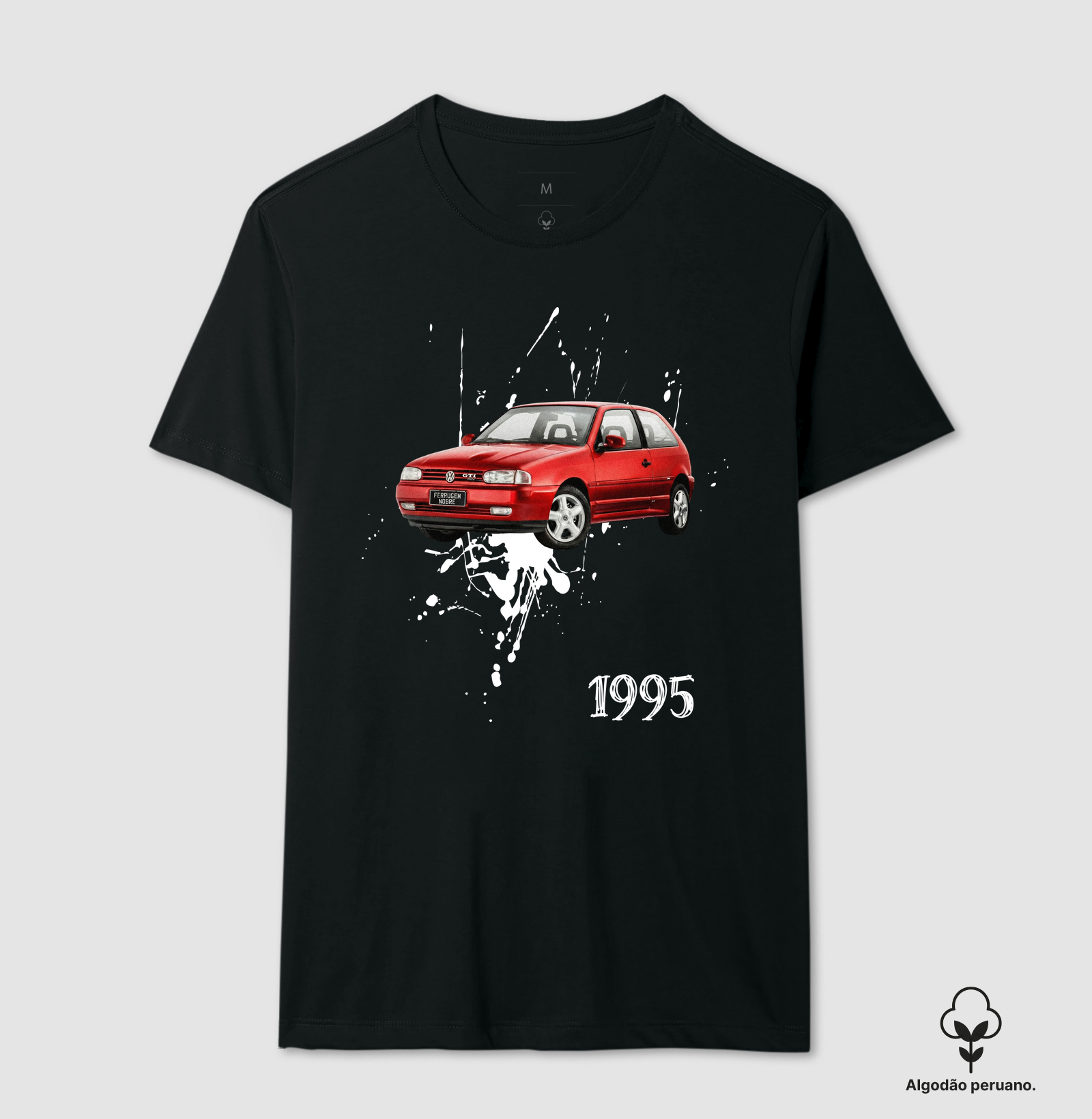 Camiseta VW Gol GTI 16V "Bola" 1995 - A Lenda da Bolha no Capô - Cores