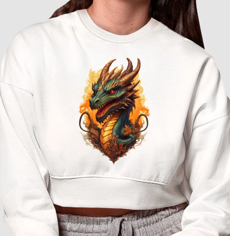 Moletom Cropped Fúria Verdejante