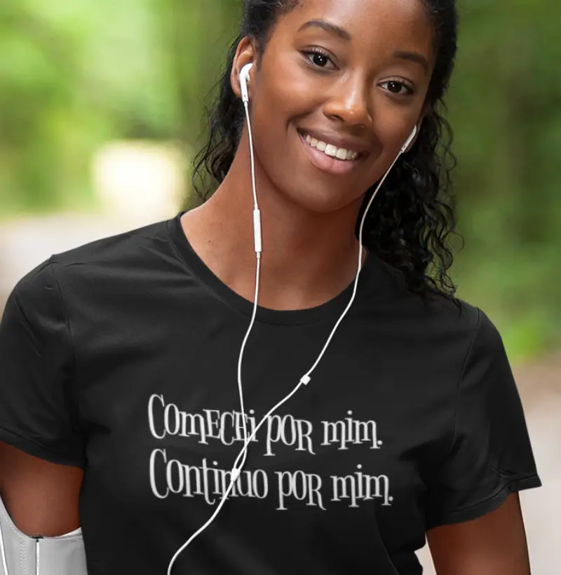 Camiseta de Auto-Motivação para Esportistas | Design Inspirador e Focado