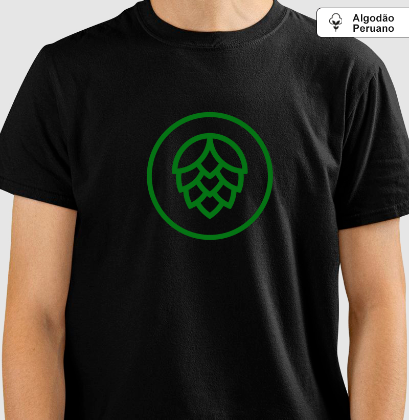 Lúpulo Minimalista: Camiseta em Algodão Peruano - Conecte-se ao Universo da Cerveja