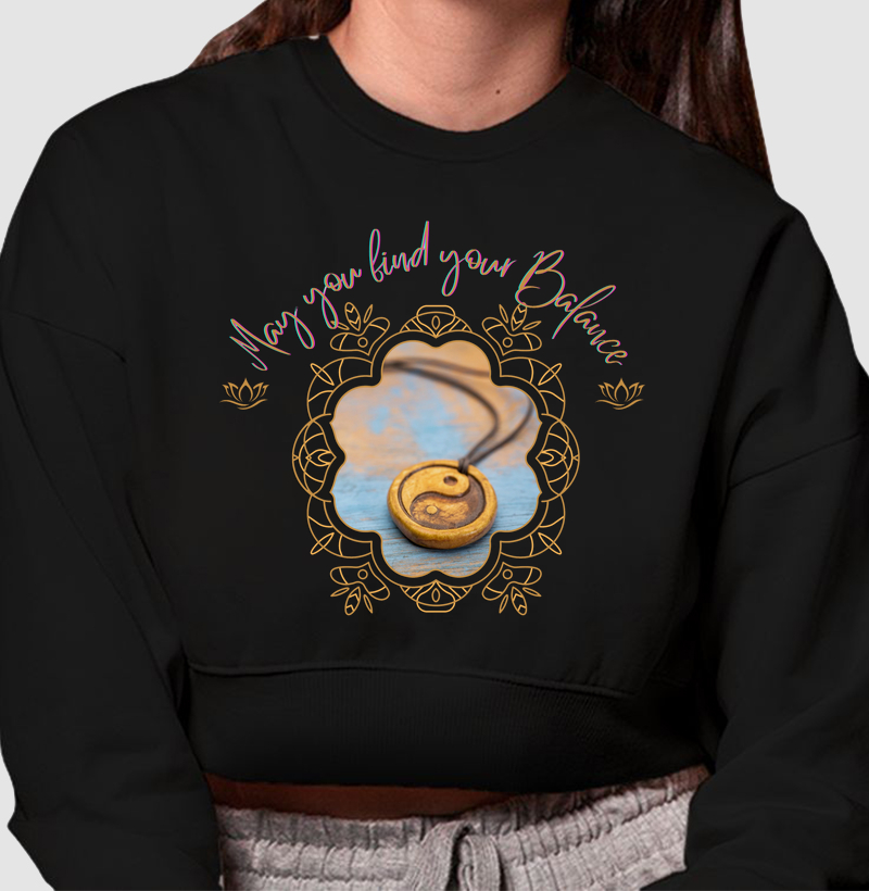 HONESTEE BALANCE Cropped Moletom