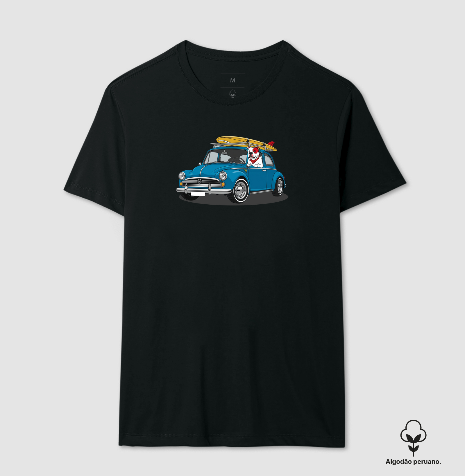 PIT BULL NO FUSCA AZUL
