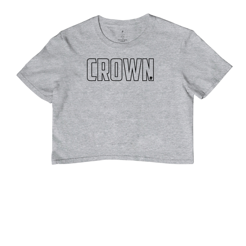 Crown Outline Preto - Cropped