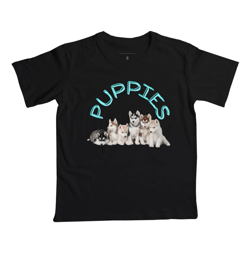 Husky puppies black