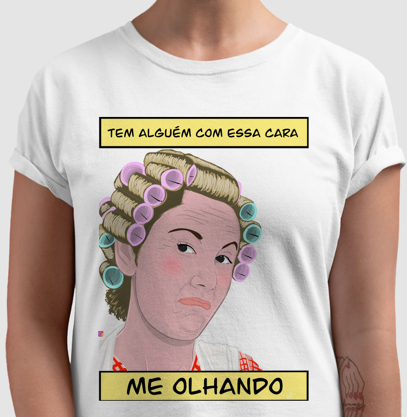 Dona Florinda 1 (me olhando) - por @literilustrart