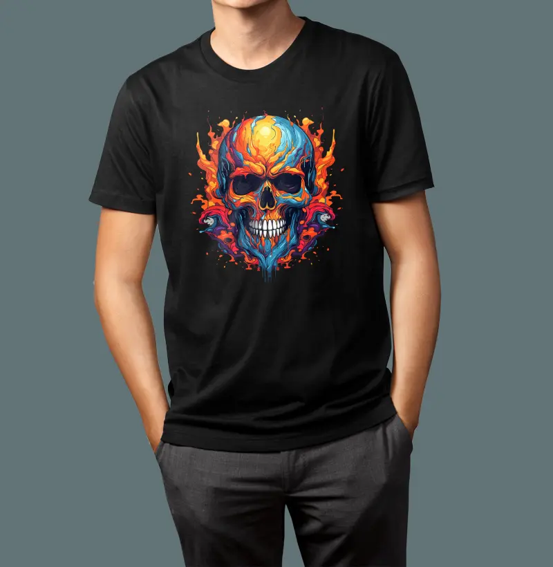 Flaming Skull T-Shirt