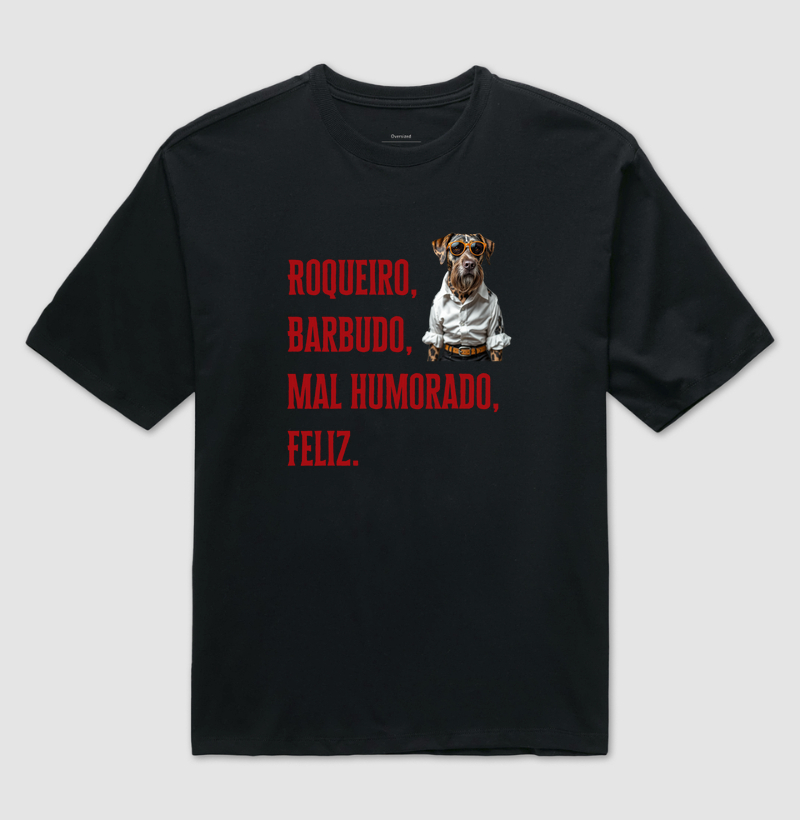 Roqueiro, barbudo, mal humorado e feliz - Schnauzer
