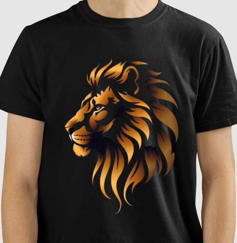 Camiseta Leão Dourado