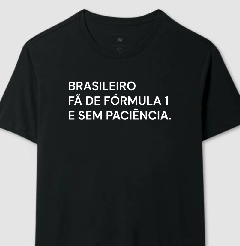 Brasileiro e fã de fórmula 1