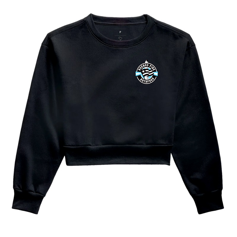 Cropped Moletom Buenos Fire bolso